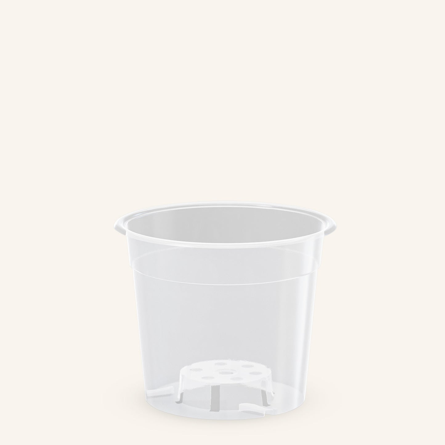 Pot transparent orchidée