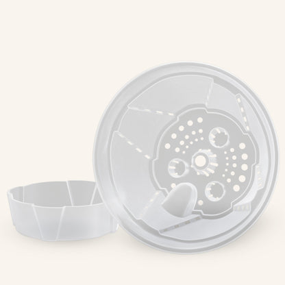 Zelfwaterende doorzichtige plantenpot