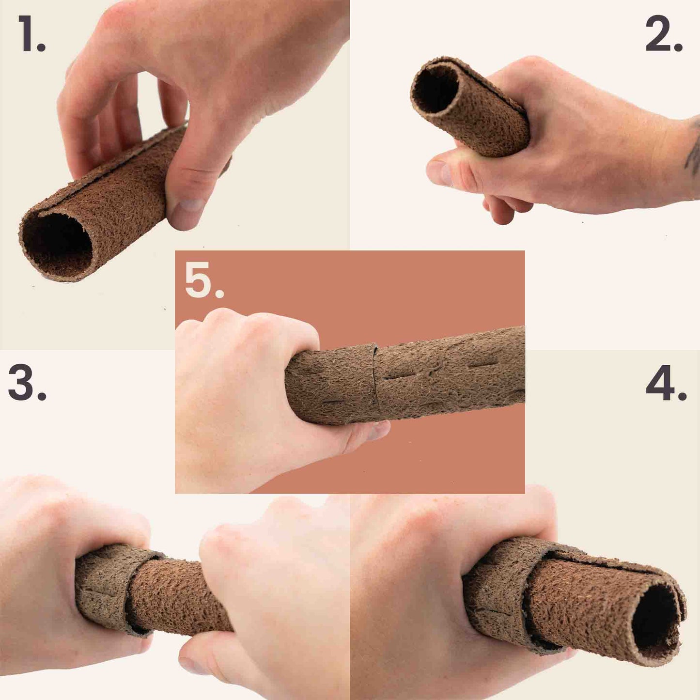 Biobased Klimstok (5x, bevat ook 15x clips & 3x verbindstuk)