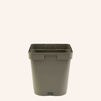 Grijze vierkante kweekpotten